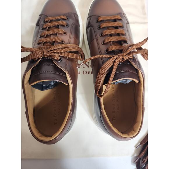 To Boot New York Adam Derrick Colton Brandy Nappa Calf Sneakers size 7.5M - Picture 6 of 12